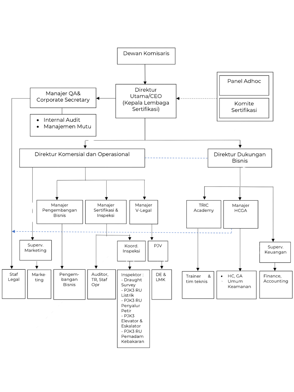 Struktur Organsasi TRIC